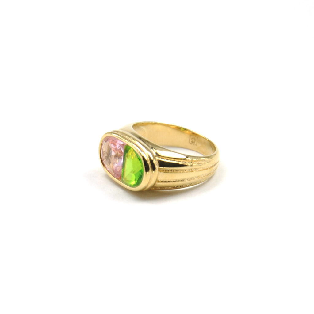 TIMELESS-PEARLY-RING-PINK-AND-GREEN-CRYSTALS-GOUD-GOOGLE-001-www.buddha-ibiza.nl